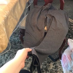 7th Ave Stretch Gray Straight Leg Pull on Pants